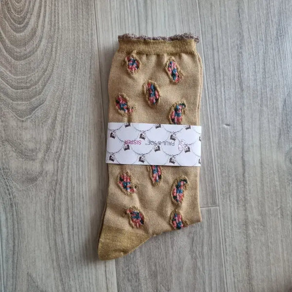 [BUNJANG] Paul & Joe Sister Paisley Pattern Women's Socks / 일본 폴앤조 시스터 페이즐리 패턴 여성양말