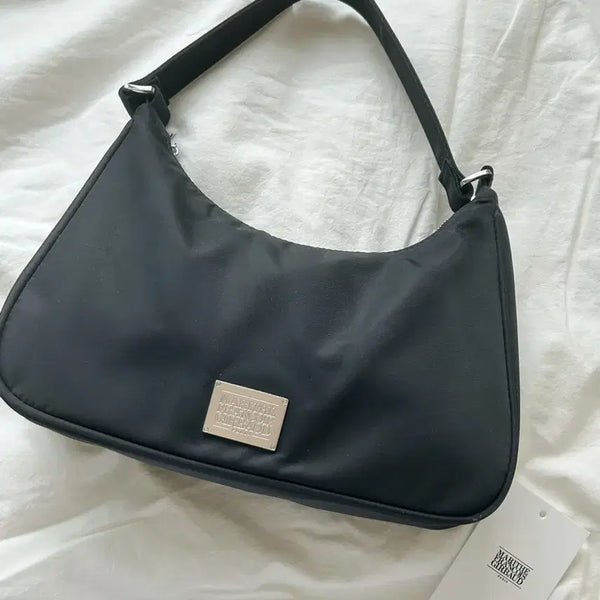 [BUNJANG] Marithe Francois Girbaud Classic Logo Hobo Bag Black / 마리떼 클래식 로고 호보백 블랙