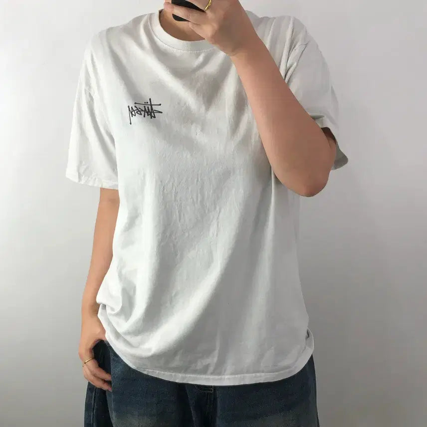[BUNJANG] Stussy Basic T-Shirt / [L] 스투시 베이직 반팔티