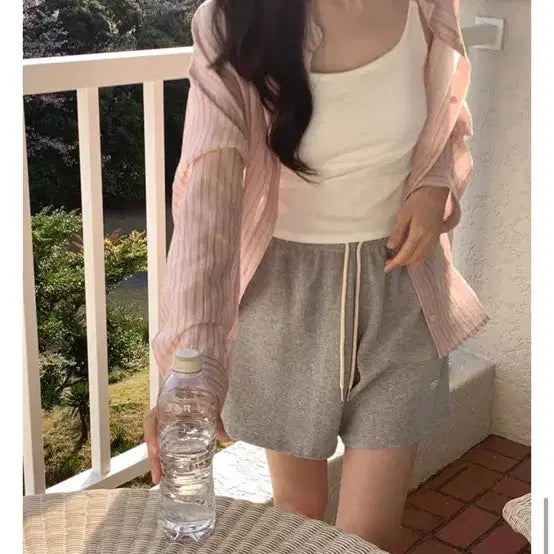 [BUNJANG] Meriround Summer Oversized Tencel Stripe Shirt / 메리어라운드 썸머 오버핏 텐셀 스트라이프 셔츠