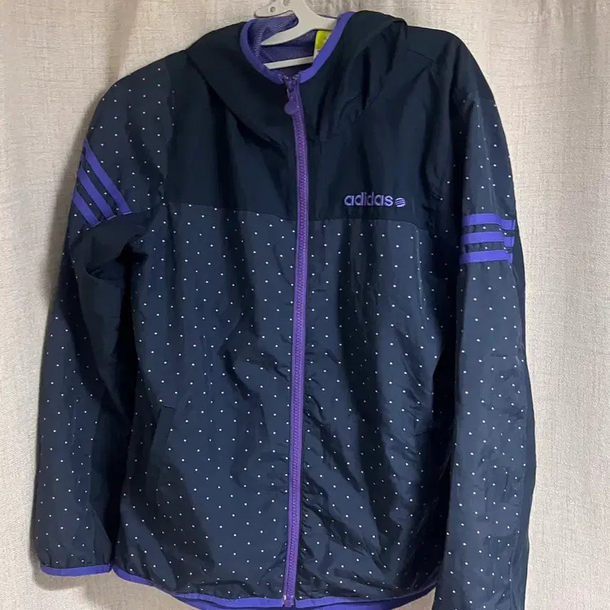 [BUNJANG] Adidas Rare Purple Dot Windbreaker / 아디다스 희귀 보라 도트 바람막이