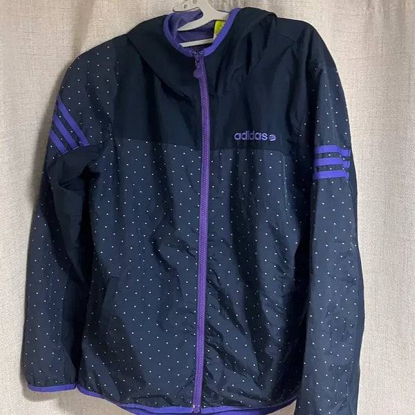 [BUNJANG] Adidas Rare Purple Dot Windbreaker / 아디다스 희귀 보라 도트 바람막이