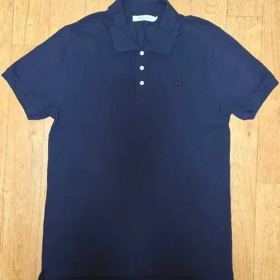 [BUNJANG] Maison Kitsuné Fox Logo Pima Cotton Short Sleeve Polo Shirt / (백화점판/새상품급) 메종키츠네 여우 로고 피마코튼 반팔 카라, 95