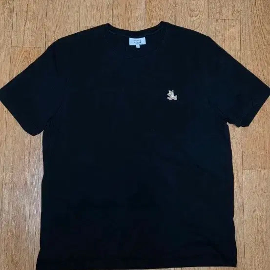 [BUNJANG] Maison Kitsuné Fox Thin Mesh Black T-Shirt (New Condition, Size 100-105) / (백화점판/새상품급)메종키츠네 폭스 얇은 메시 블랙 반팔티,100~105