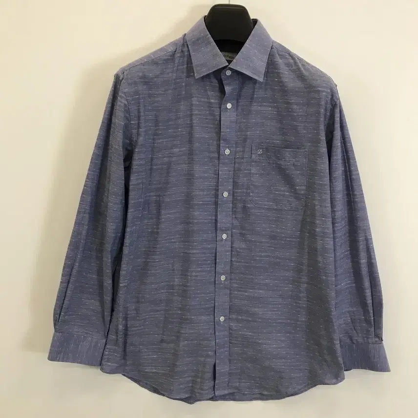 [BUNJANG] S.T. Dupont Pattern Blend Shirt Blue 100 / S.T듀퐁 패턴 혼방셔츠 블루 [100]