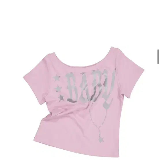 [BUNJANG] SETEXY BABY WIDE NECK TOP PINK / 셋업이엑스이 BABY WIDE NECK TOP / PINK 베이비 와이드