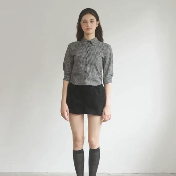 [BUNJANG] Lily Cotton ET Crop Shirt / 릴리코츠 에트 크롭 셔츠