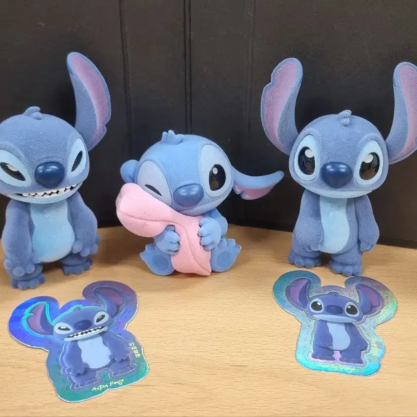 [BUNJANG] 52TOYS Disney Stitch Flocking Figure Set (3 Types) / 52토이즈 디즈니 정품 스티치 피규어 3종 세트