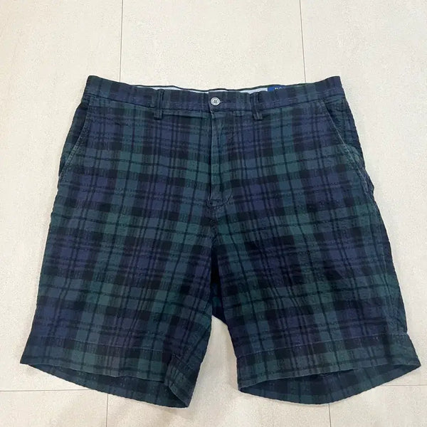 [BUNJANG] Polo Ralph Lauren Black Watch Seersucker Classic Fit Stretch Shorts / 폴로 랄프로렌 블랙와치 반바지 33