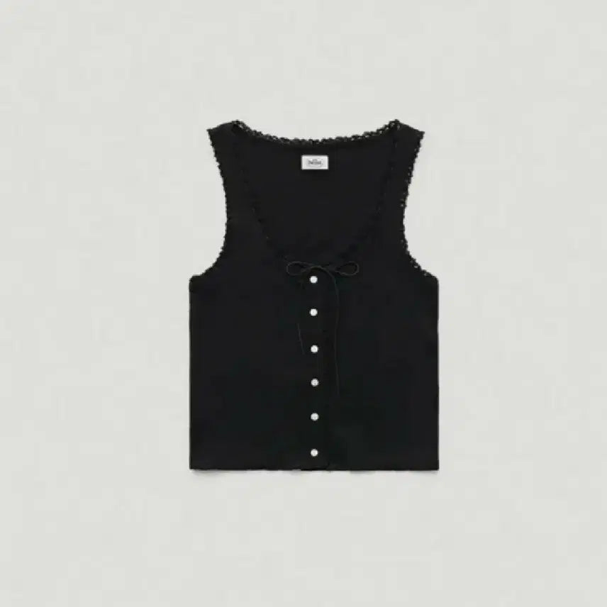 [BUNJANG] The Barnet Ravioli Lace Tank Top Black / 더바넷 라비올리 레이스 탱크탑 블랙