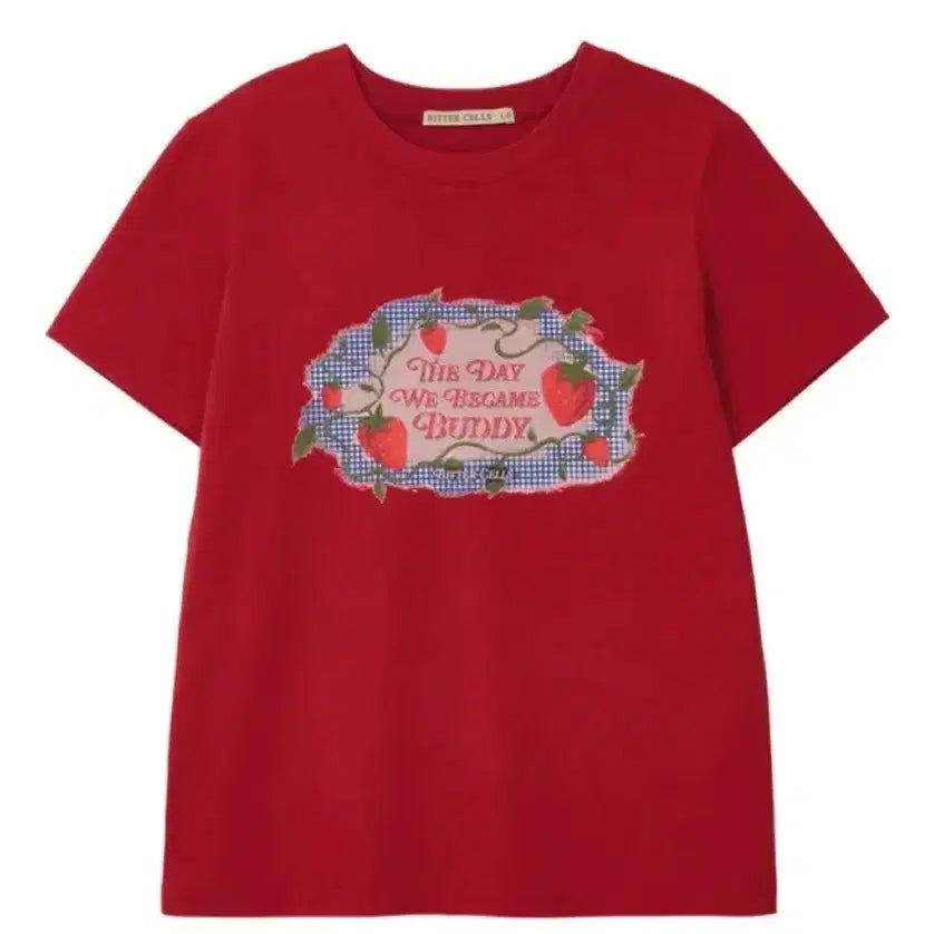 [BUNJANG] Bittercells Sweetpea Berry Tee - Red / (새상품) 비터셀즈 반팔 sweetpea Berrry Tee-Red