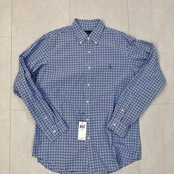 [BUNJANG] Polo Ralph Lauren Check Shirt L Blue / 폴로 랄프로렌 체크 셔츠 L 새상품