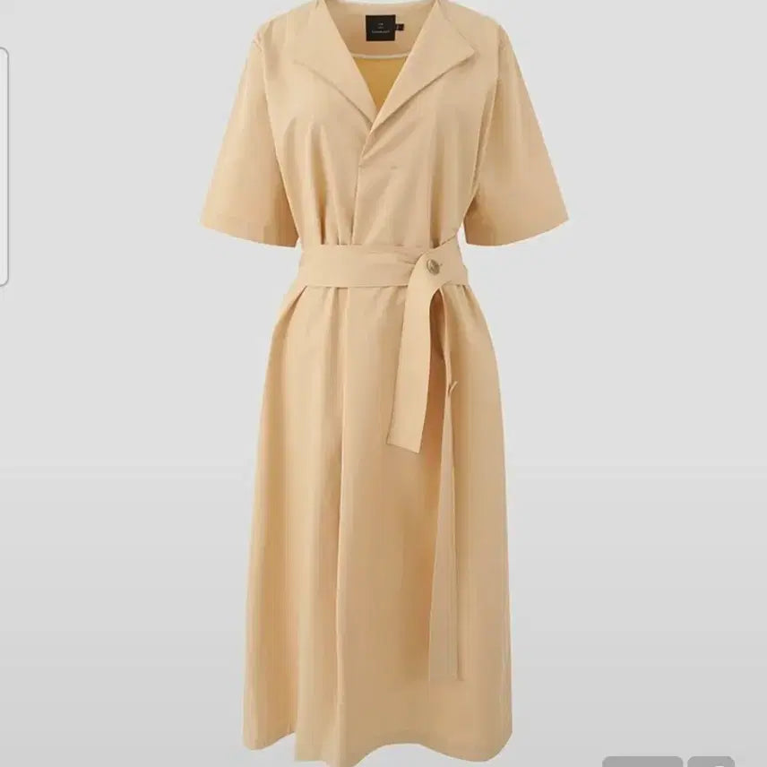 [BUNJANG] Lookast River Cotton Dress Light Beige / 새상품) 룩캐스트 리버코튼 원피스 라이트베이지