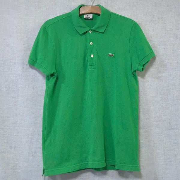 [BUNJANG] LACOSTE Green Pique Short Sleeve Polo T-Shirt / LACOSTE 라코스테 정품 그린 피케 반팔 폴로 티셔츠 여름 카라티 9