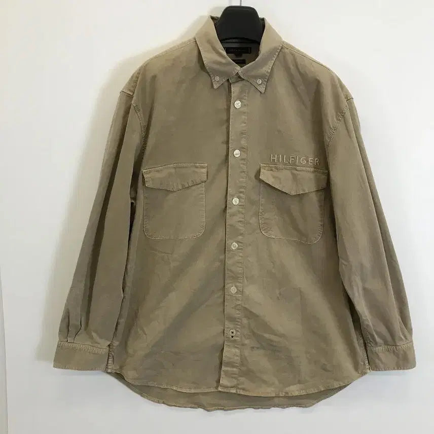 [BUNJANG] Tommy Hilfiger Garment Dyed Workshirt Jacket - Turkey Denim [XL] / 타미힐피거 가먼트다잉 워크셔츠자켓 터키데님 [XL]