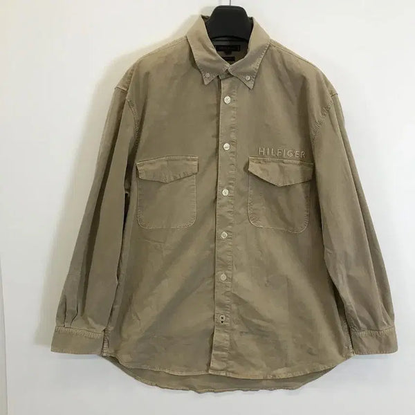 [BUNJANG] Tommy Hilfiger Garment Dyed Workshirt Jacket - Turkey Denim [XL] / 타미힐피거 가먼트다잉 워크셔츠자켓 터키데님 [XL]