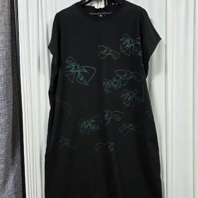 [BUNJANG] Ribbon Pattern Long Dress / 고급스러운쿨냉감롱원피스(free)