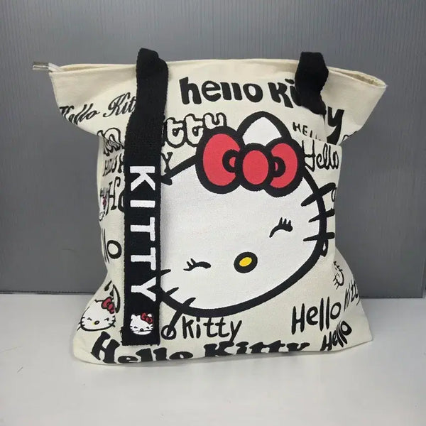 [BUNJANG] Hello Kitty Canvas Tote Bag Eco Bag / 미사용 헬로키티 캔버스 토트백,에코백