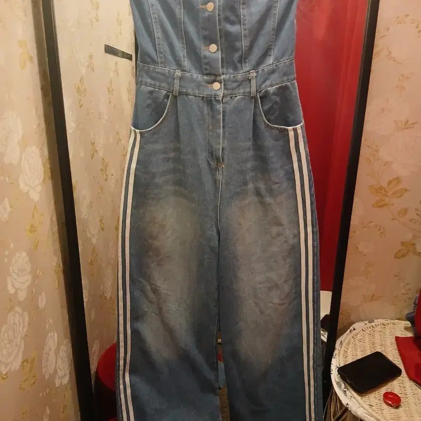 [BUNJANG] ULiA Light Wash Denim Jumpsuit Size M / 7/62 ULiA 연청 점프 수트 M