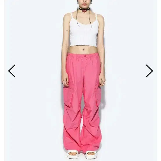 [BUNJANG] As If Calli Cargo Pants Pink / 애즈이프캘리 카고팬츠 핑크