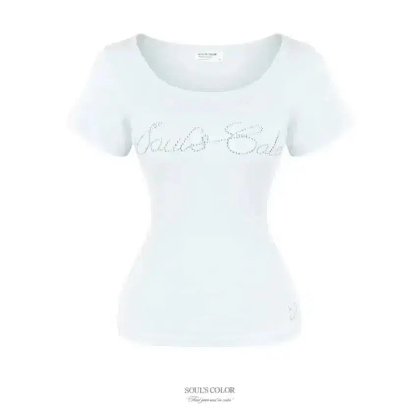 [BUNJANG] Souls Color Short Sleeve T-Shirt White / 에이블리 소울즈컬러 반팔티 화이트