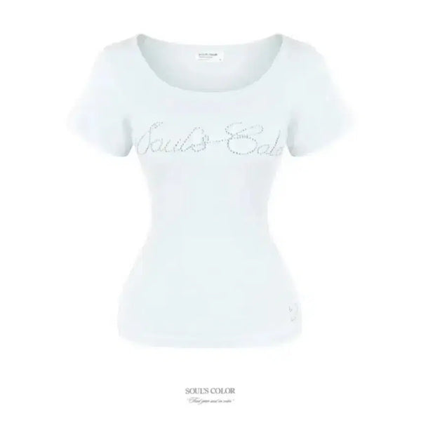 [BUNJANG] Souls Color Short Sleeve T-Shirt White / 에이블리 소울즈컬러 반팔티 화이트