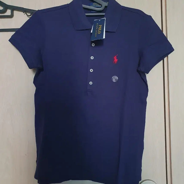 [BUNJANG] Polo Ralph Lauren Women's Navy Slim Fit PK T-shirt (Size S) / (새상품) 폴로 랄프로렌 네이비 카라티 S 슬림핏_여성 폴로 PK 반팔티