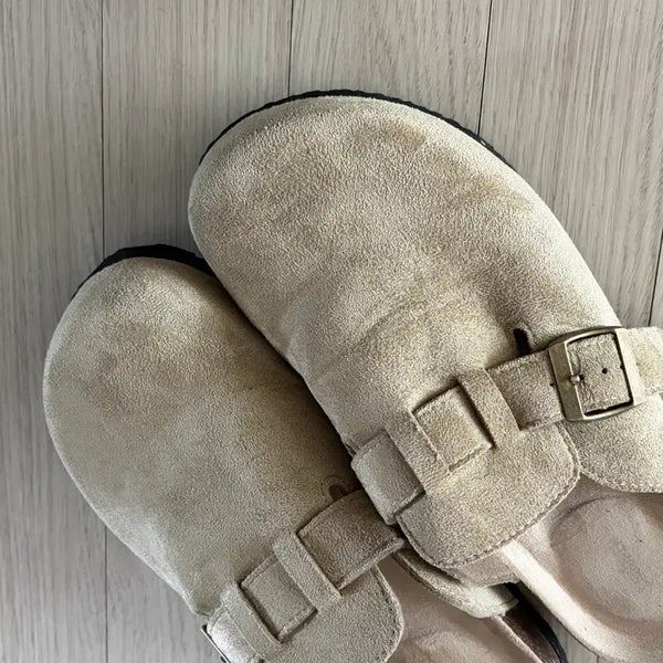 [BUNJANG] Spao Synthetic Suede Clogs Beige Size 260 / 슈펜 신세틱 스웨이드 클로그260