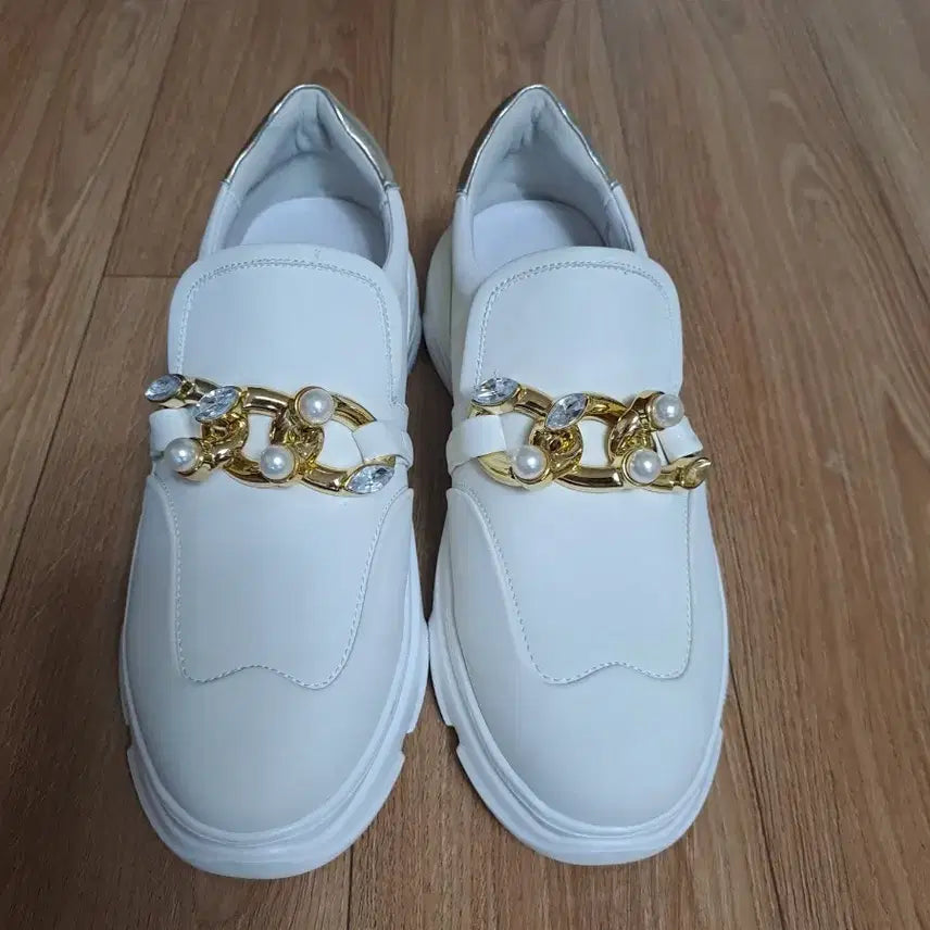[BUNJANG] Bizle Match Chain Pearl Flats - 235 / 비즐매치 단화235미사용