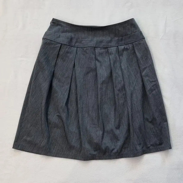 [BUNJANG] Vintage Geek-Chic Oriental Grey Skirt / 빈티지 긱시크 오리엔탈 그레이 스커트