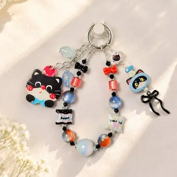 [BUNJANG] Custom Cat Beaded Keychain / 고영희 비즈 키링(제작)