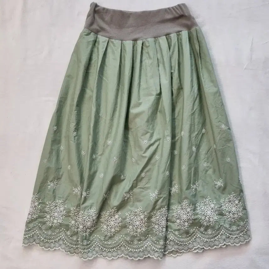 [BUNJANG] Vintage Mori Girl Hagumi Skirt / 빈티지 모리걸 하구미 스커트