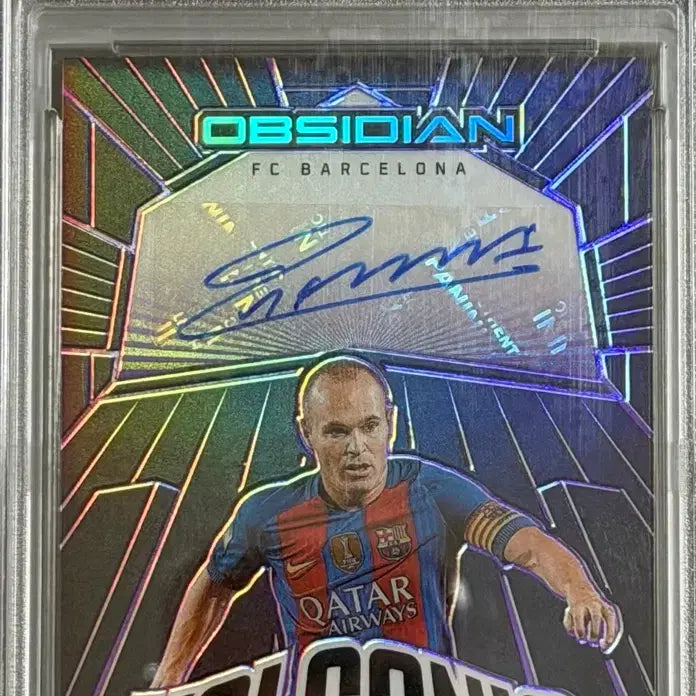 [BUNJANG] Andrés Iniesta 2023-24 Obsidian Volcanic Sig-ee Purple Auto PSA 9 / 이니에스타 옵시디언 5한정오토 psa9
