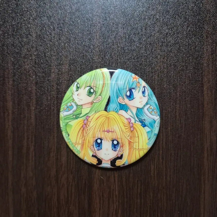 [BUNJANG] Peach Peach Pitch Pitch Vintage Style Can Badge / 피치피치핏치 캔뱃지 일본 고전미소녀 빈티지 스타일