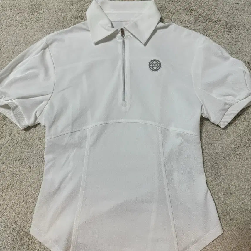 [BUNJANG] Southcape Premium Functional Zip-Up Short Sleeve Polo T-Shirt (Size 55) / (상태SS) 사우스케이프 고급 기능성 집업 반팔카라티55