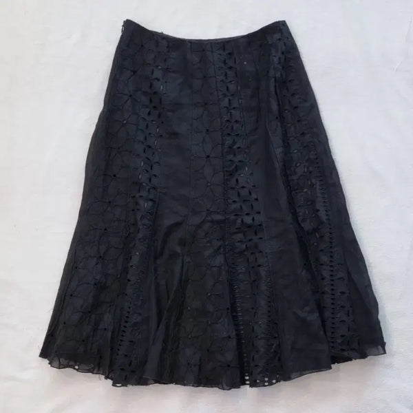 [BUNJANG] Vintage Black Oriental Skirt / 빈티지 블랙 오리엔탈 스커트