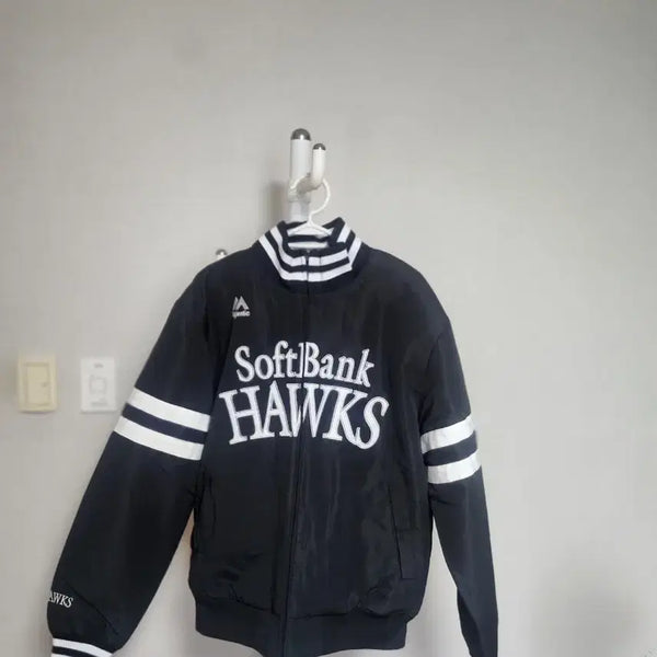 [BUNJANG] Majestic SoftBank Hawks Baseball Jacket L / 마제스틱 소프트뱅크 점퍼 라지사이즈