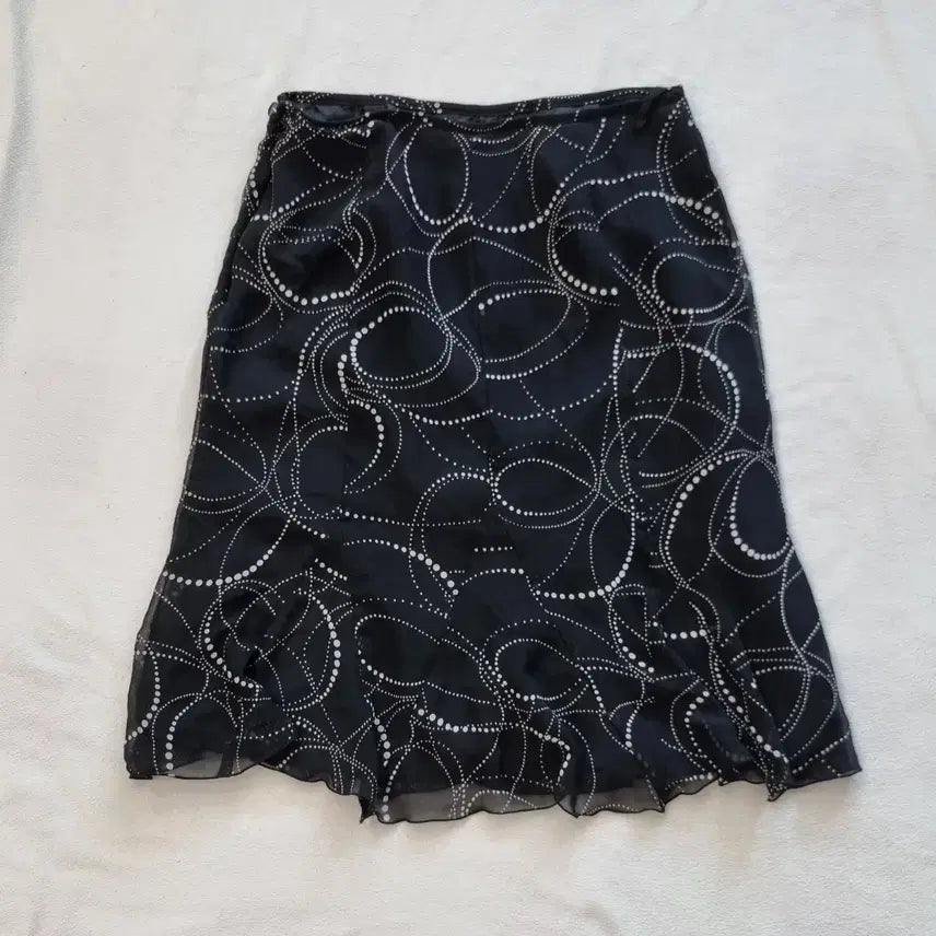 [BUNJANG] Vintage Black Oriental Skirt / 빈티지 블랙 오리엔탈 스커트