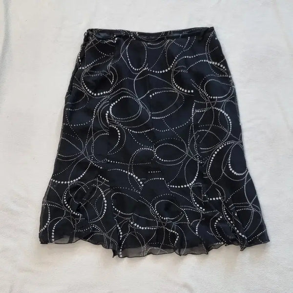 [BUNJANG] Vintage Black Oriental Skirt / 빈티지 블랙 오리엔탈 스커트