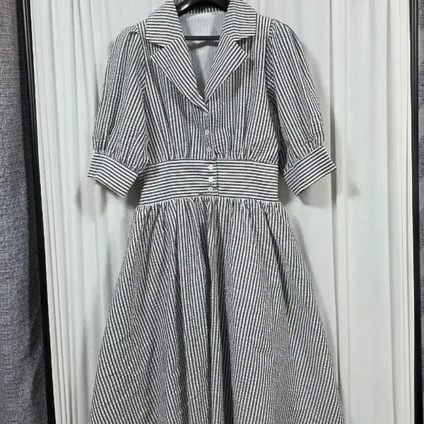 [BUNJANG] Cool Jjijimi Long Dress (Size 55) / 시원한지지미롱원피스(55)