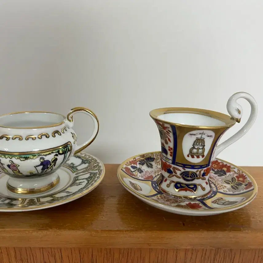 [BUNJANG] Antique Porcelain Teacup and Saucer Set Collection / The Museum of Porcelain Collection