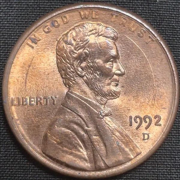 [BUNJANG] 1992 D Lincoln Cent "Double Rim" Mint Error Coin / 1992년D 링컨 페니 더블 림 ~주조 에러 주화