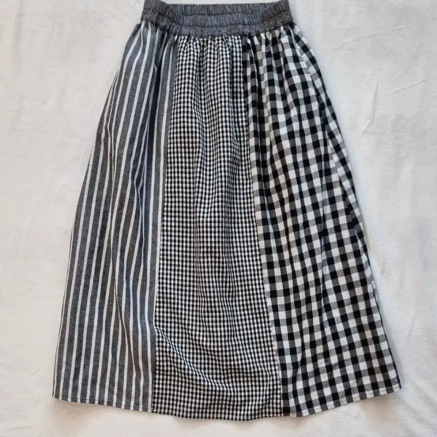 [BUNJANG] Vintage Mori Girl Plaid Skirt / 빈티지 모리걸 하구미 체크 스커트