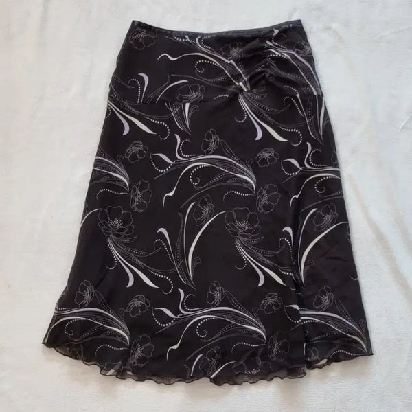 [BUNJANG] Vintage Fairy Oriental Brown Skirt / 빈티지 페어리 오리엔탈 브라운 스커트