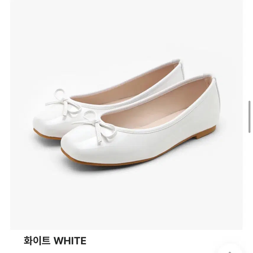 [BUNJANG] Sappun Erino Enamel Ribbon Flat Shoes (White) / 사뿐 에리노 에나멜 리본 플랫슈즈(화이트)