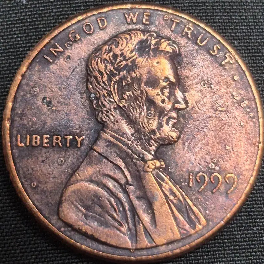 [BUNJANG] 1999 P Lincoln Penny US Bubble Mint Error Coin / 1999년 P링컨 페니 미국 버블 주조 에러 주화