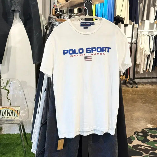 [BUNJANG] Polo Ralph Lauren Short Sleeve T-Shirt White / 폴로 랄프로렌 반팔 티셔츠 화이트