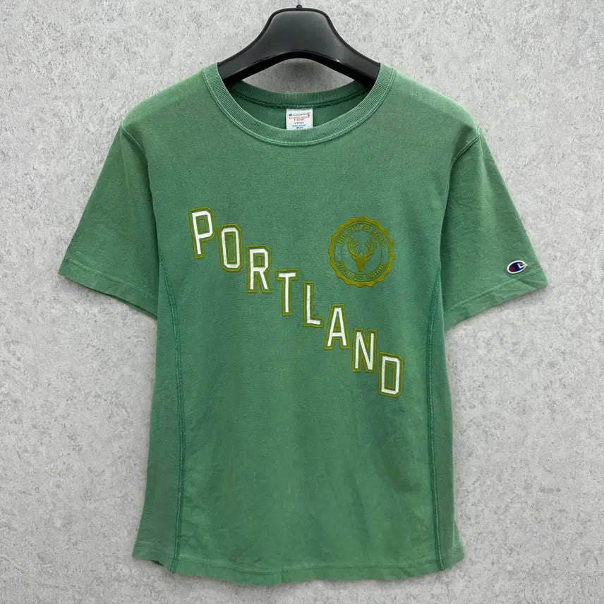 [BUNJANG] Champion Reverse Weave Portland T-Shirt / 100 챔피온 리버스위브 여자 portland 반팔 티셔츠