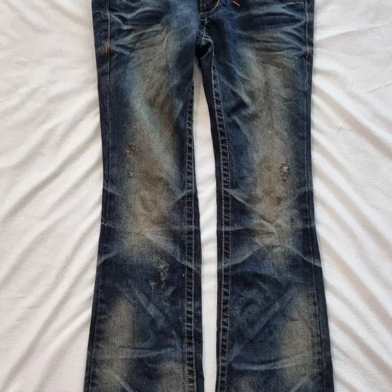 [BUNJANG] Vintage Y2K Grunge Punk Bootcut Washed Pants / 빈티지 y2k 그런지 펑크 부츠컷 워싱 팬츠