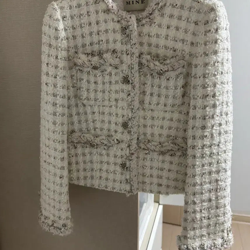 [BUNJANG] Mine Glitter Tweed Jacket / 마인 글리터 트위드 자켓 한섬
